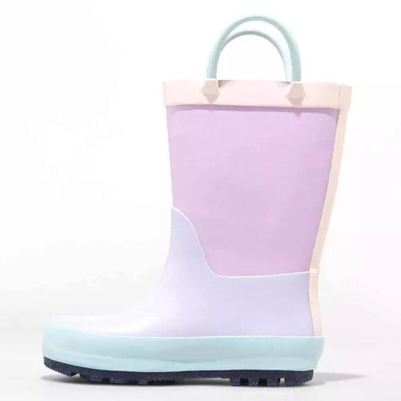Cat & Jack Other - Girls Ali Colorblock Rain Boots - Cat and Jack (Purple) "Size 11" - NEW!!!